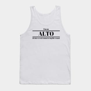 I'm an Alto Slogan Design Tank Top